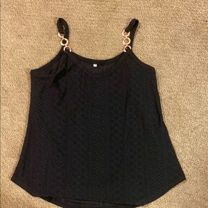 Elegant Black Sleeveless Top